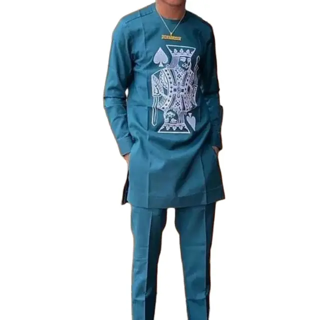 Dayo Embroidered Dashiki Outfit - Image 6