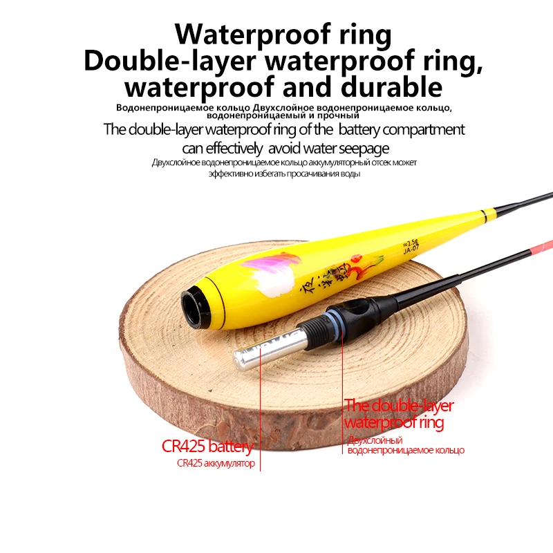 Fishing Floats Fishing Float Fishing Bobber Fishing Buoy 3pcs Electric Floats+3 Float Tubes+3 CR425+1Space Beans+1B Shape Ring+1Float Rest+1Lead+Fishing Hooks Nano Luminous