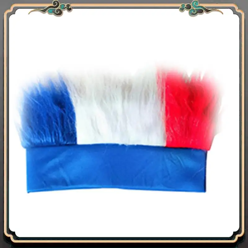 Premium Blue White Red Headgear Universal Match Props For Football Match, Festival Events, Match