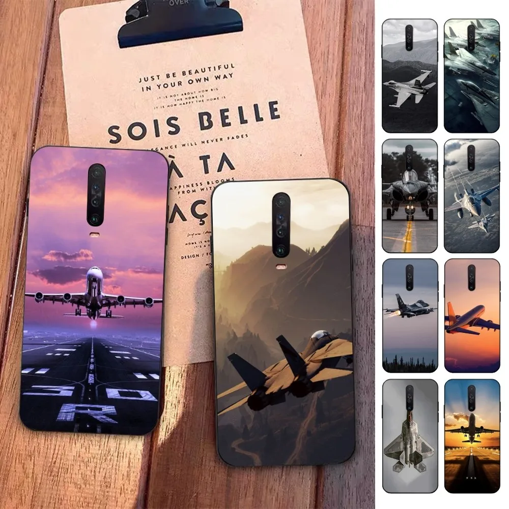 

Aircraft Airplane cool Phone Case For Redmi 5 6 7 8 9 10 plus pro 6 7 8 9 A GO K20 K30 K40 pro plus F3 Fundas