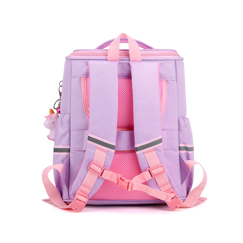 New Girl School Bags Child Pink Unicorn Printing Backpacks Kindergarten Student Cute Girls Children's Schoolbag Waterproof Kid