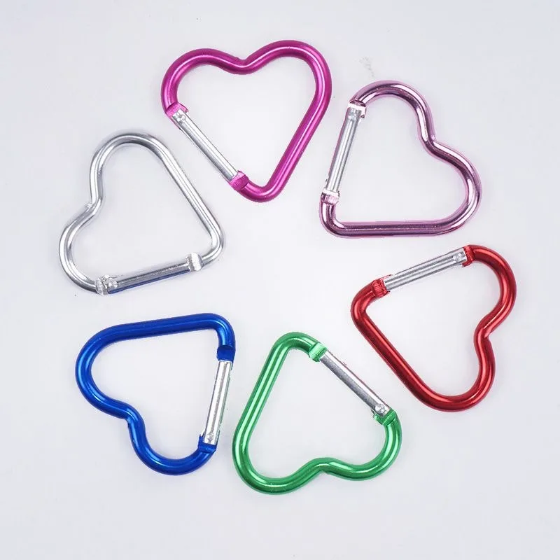 12 Llaveros Con Mosquetón - Corazón Y Estrella, Colores Vibrantes