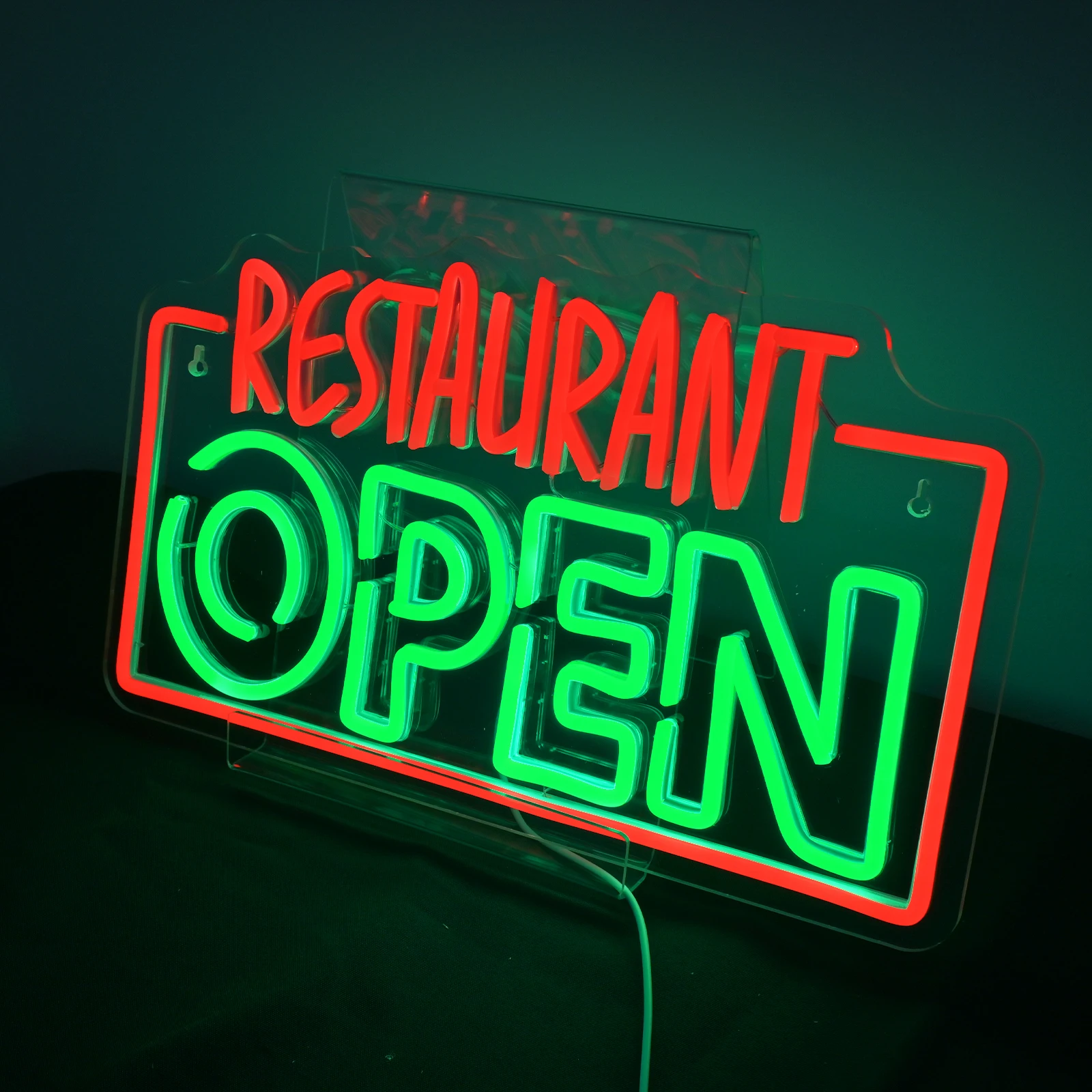 Restaurant OPEN Neon Sign for Wall Decor Dimmable USB Neon Business Store Bar Open Closed Signs Bright Open Neon Lights Signs