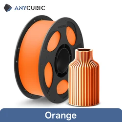 Multicolor PLA Filament 1.75mm, 1kg Roll - Premium 3D Printing Material (Orange)