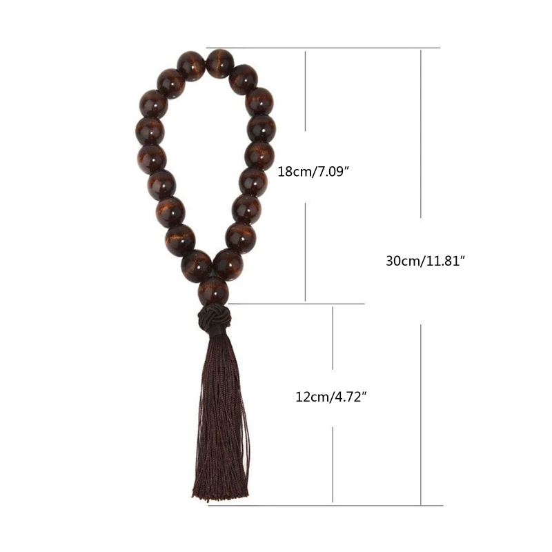 Beads Pendant Wood Decoration for Car Rear View Rosary Hanging Ornament Gears Shift Decor car decoration accessories car pendant