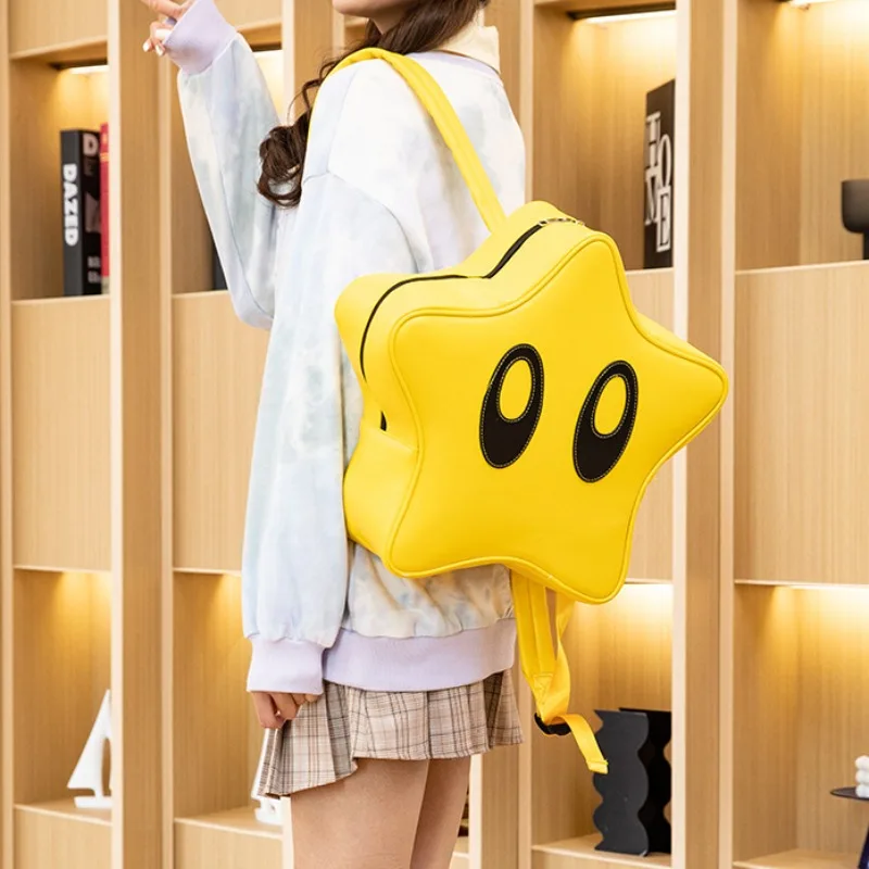 

Рюкзак с большими глазами и звездами Y2K, милая Корейская Модная студенческая школьная сумка, женский водонепроницаемый детский дорожный ранец