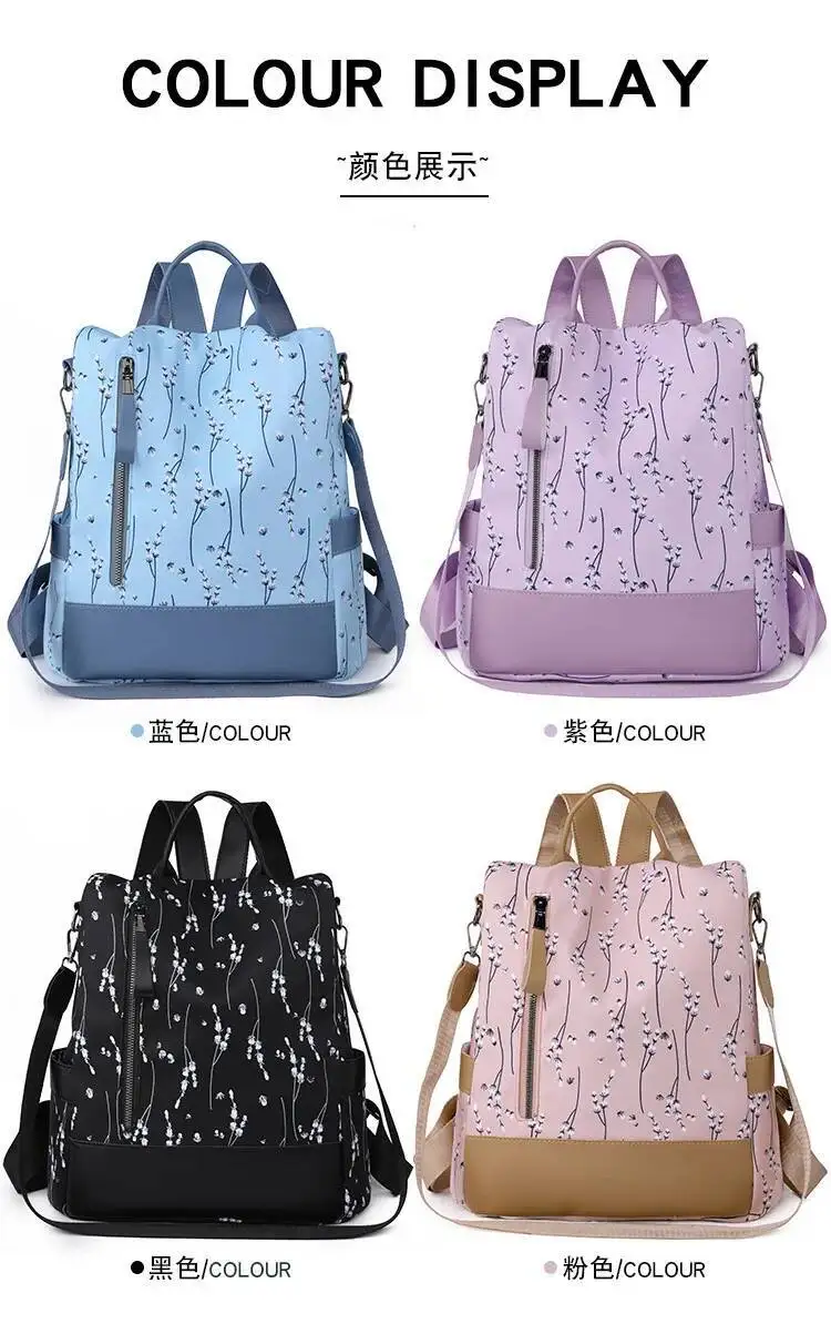 2025 neueste Outdoor Casual Rucksack Multi-verwenden Einzelnen Schulter frauen Taschen Süße Gedruckt Oxford Tuch frauen Rucksack – Detail 2