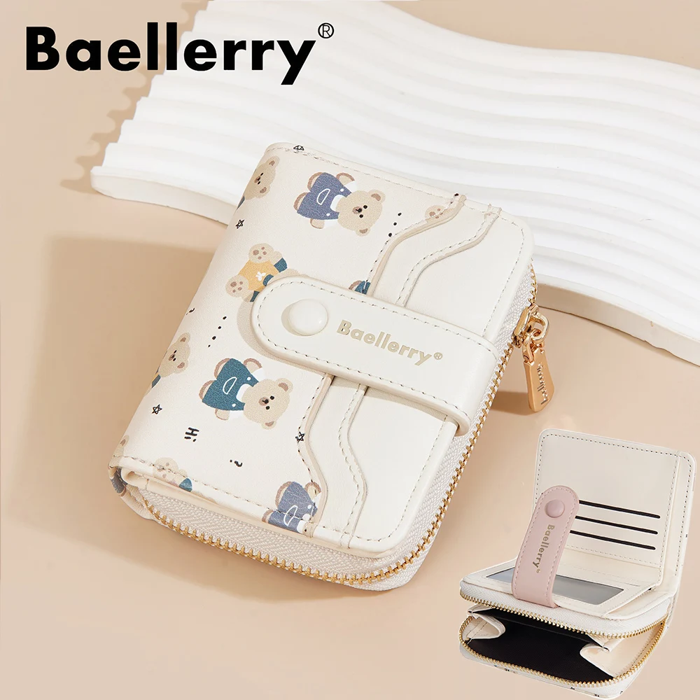 Baellerry New Women Wallets Luxury Brand Coin Pocket Zipper Female Purses High Quality Card Holder Cute Women's Wallet