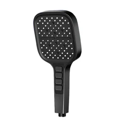 Deluxe Adjustable High-Pressure Water-Saving Shower Head with Multiple Modes (Black)