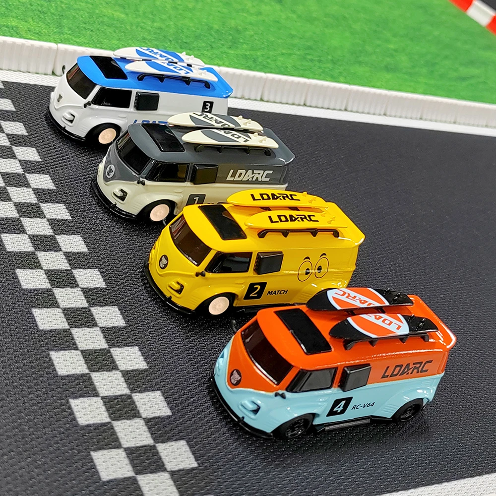 LDARC 1/64 V64 Van RTR  mini hobby RC Car  RV bus Ready to run decompression remote control Vehicles gift Toy for kids adults 3