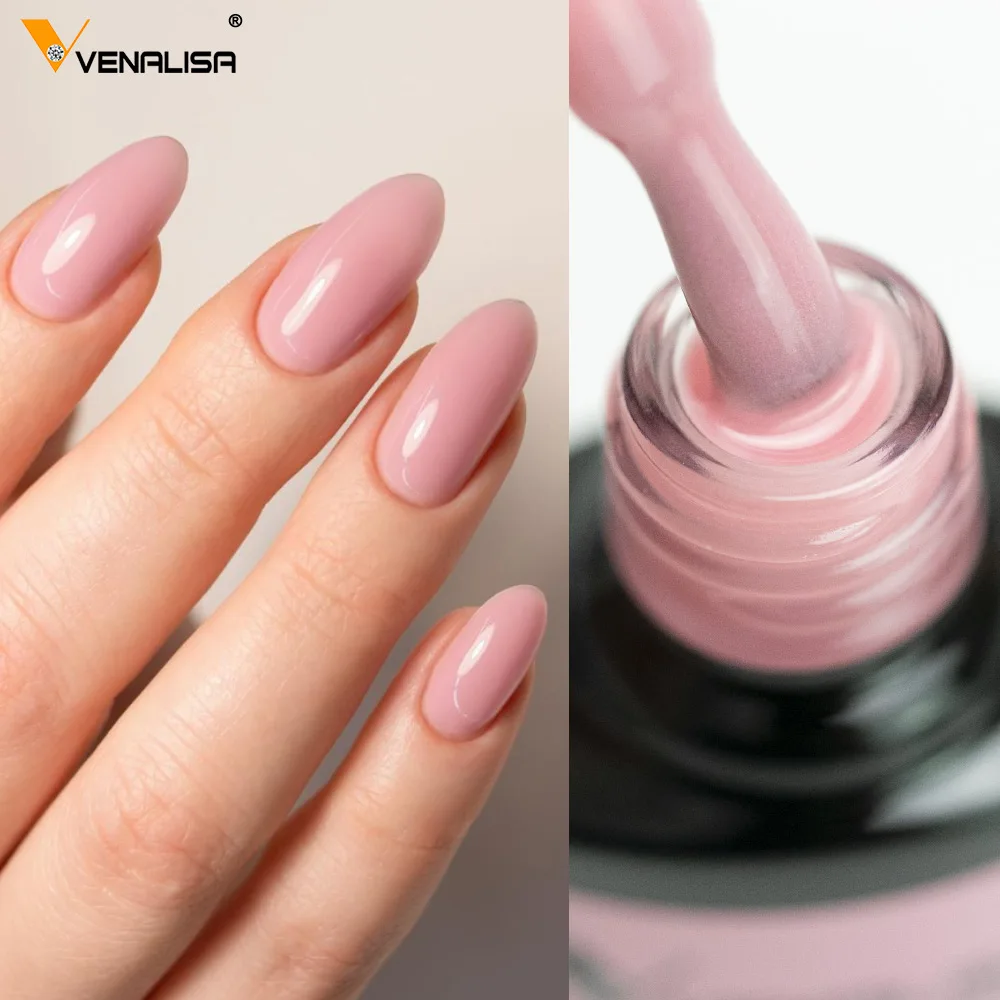 Venalisa Rubber Base Jelly Color French Gel Nail Polish 7 5ml VIP4 Hema Free Soak Off