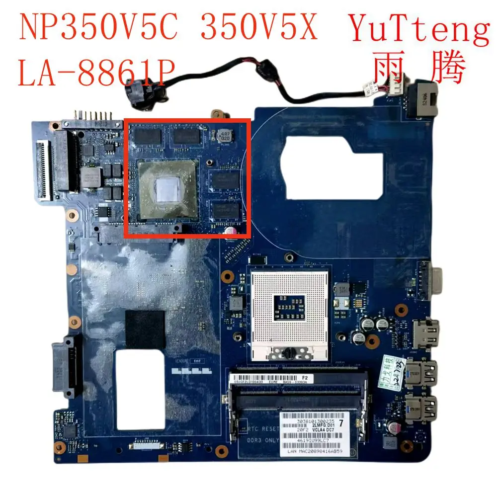 Для Samsung NP350 NP350V5C 350V5X Материнская плата ноутбука LA-8861P SLJ8Ee поддержка памяти 3