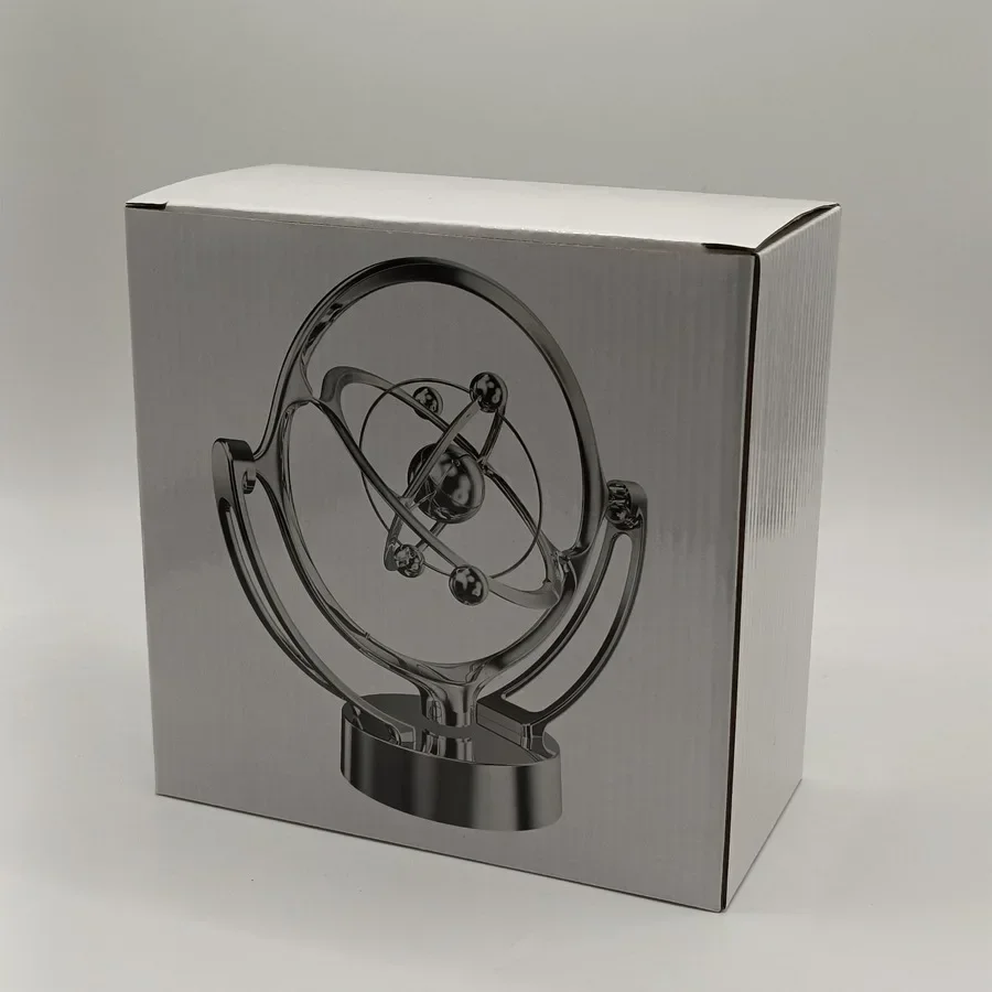 Experience The Magic of Perpetual Motion: Desk Ornament with Earth Orbital Swinging Arm Reloj De Sol Reloj Solar Madera