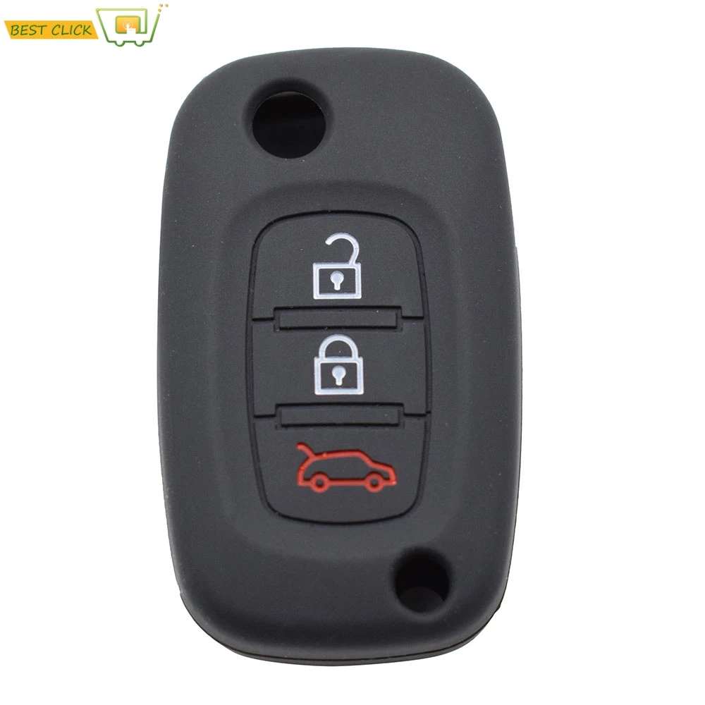 Silikon Auto Flip Schlüssel Fall Für LADA Priora Kalina Granta Vesta Xray X-Ray Abdeckung Keyless Remote Fob Shell halter Protector