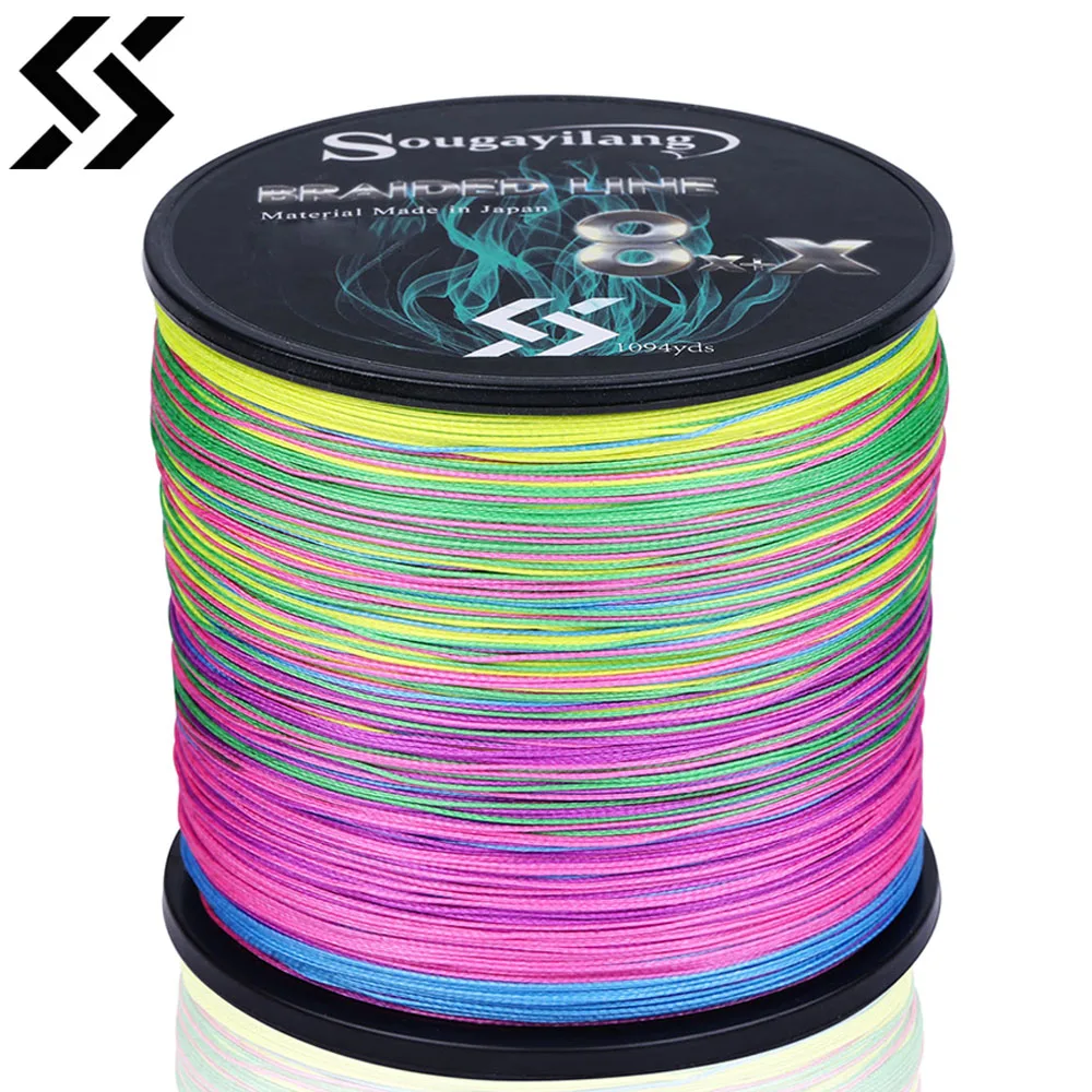 Sougayilang 9 Strands PE สายตกปลา Braid สายตกปลา 300M 500M 1000M Multifilament สายตกปลาปลาคาร์พสายตกปลา Pesca 1