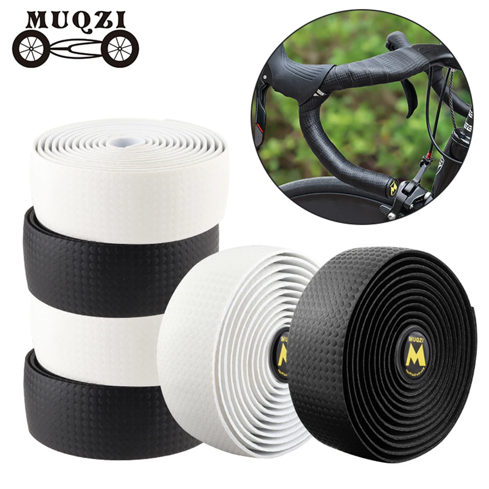 MUQZI Soft Road Bike Bicycle Handlebar Tape Wrap Cycling Damping Anti-Slip PU EVA Bicycle Handle Belt Straps Cycling Accessories MUQZI Soft Road Bike Bicycle Handlebar Tape Wrap Cycling Damping Anti-Slip PU EVA Bicycle Handle Belt Straps Cycling Accessories