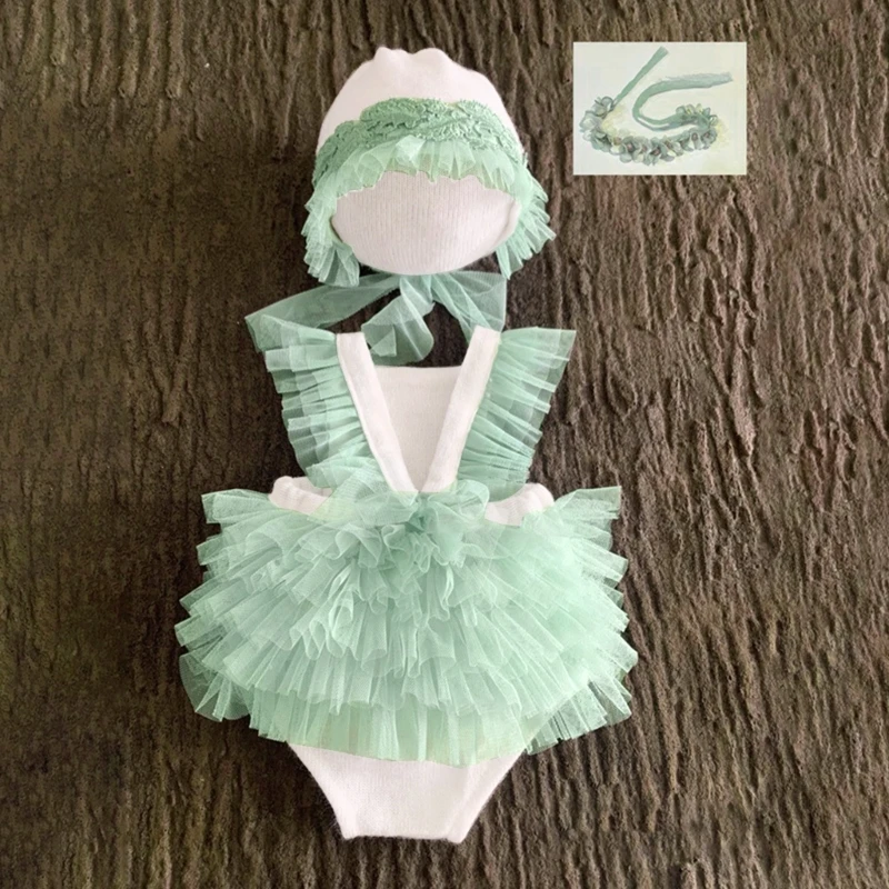 

Toddler Baby Girls Lace Dress Headbands Holiday Birthday Party Photography Props