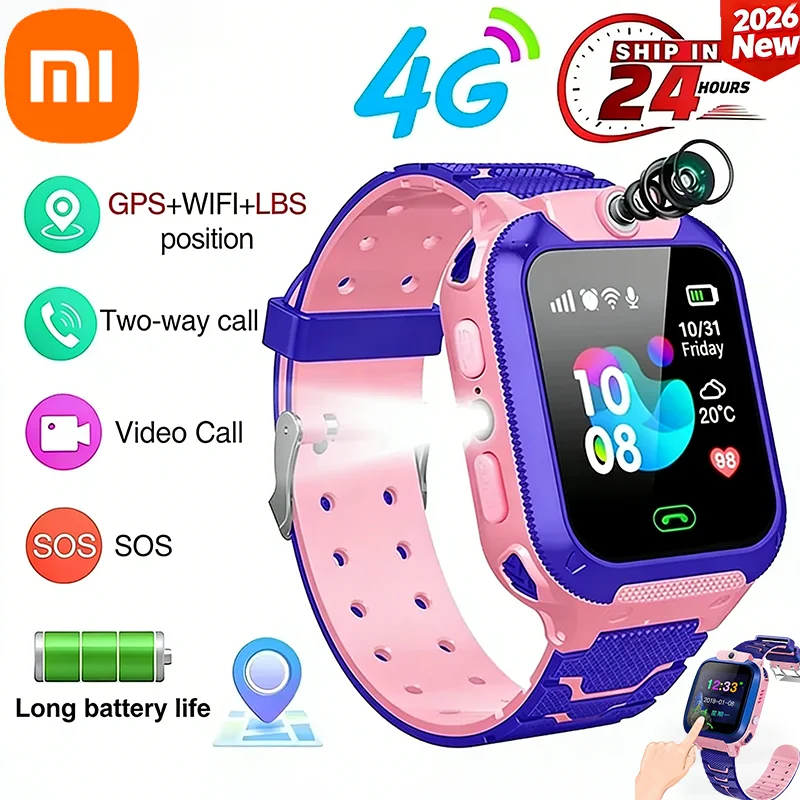 Xiaomi NEW Waterproof Kids 5G Smart Watch SOS GPS Location Sim Card ...