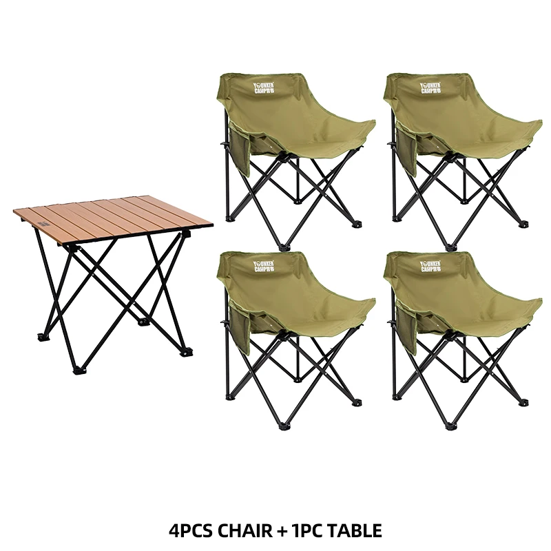 W Table-4pcs Olive