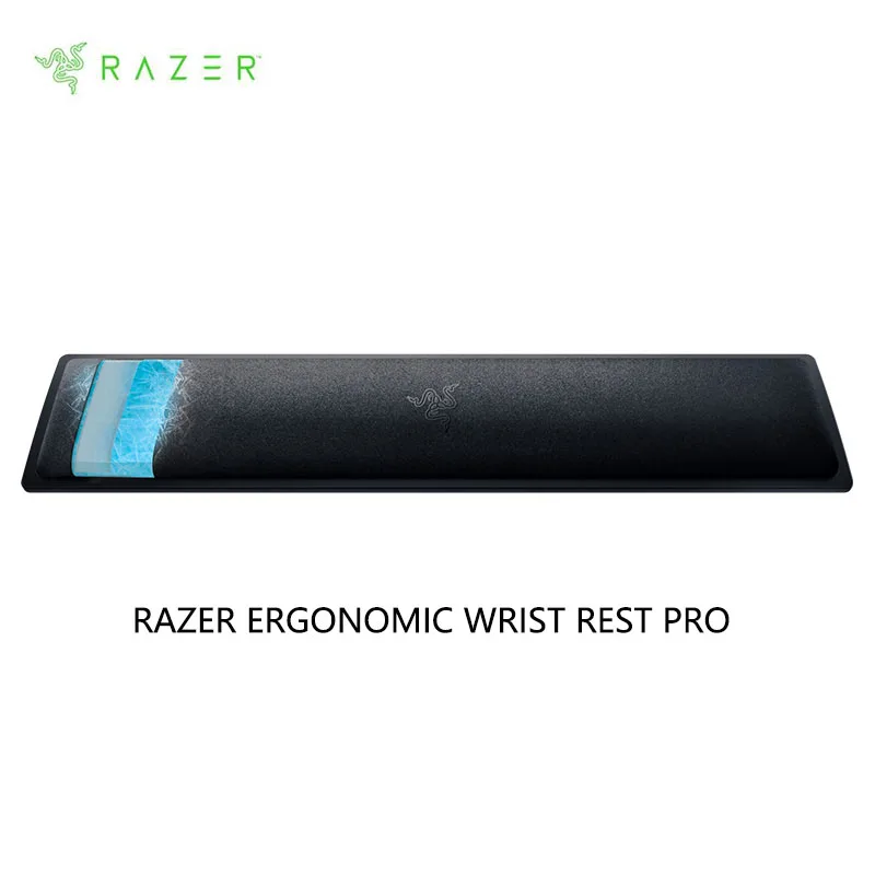 Razer-descanso de Pulso Ergonômico Pro para Teclado Completo Gel de Resfriamento Infundido Antiderrapante Base de Borracha