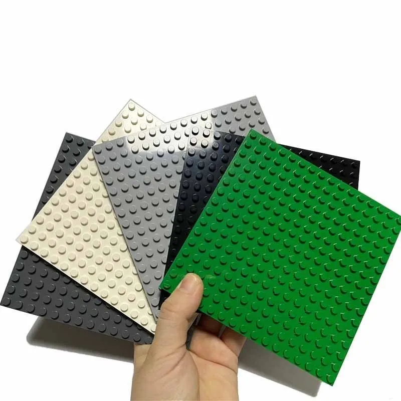 3Pcs 플레이트 16x16 양면베이스 플레이트 빌딩 블록 기본 플레이트 MOC 도시 부품 어린이를위한 교육 장난감