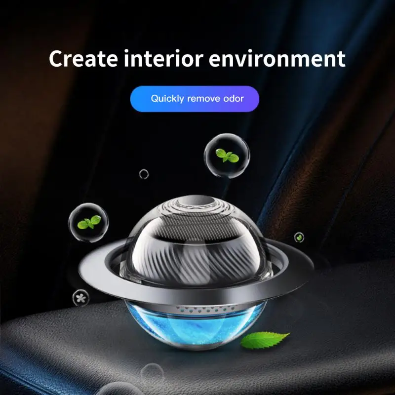 Solar Car Air Freshener Auto Rotation Car Perfume Diffuser Interstellar