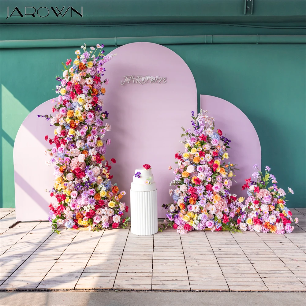 

Фотофон для свадебного торжества, аксессуары для фотографий 2,6-футов, цветная серия, роза, Гортензия, Цветочная композиция для украшения КТ-доски