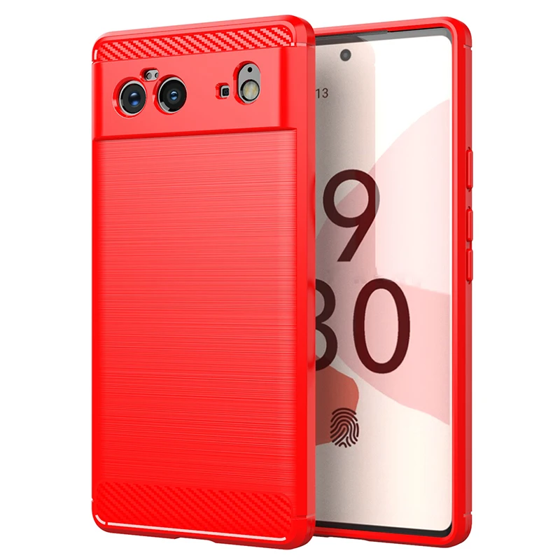 Carbon Fiber Shockproof Silicone Case