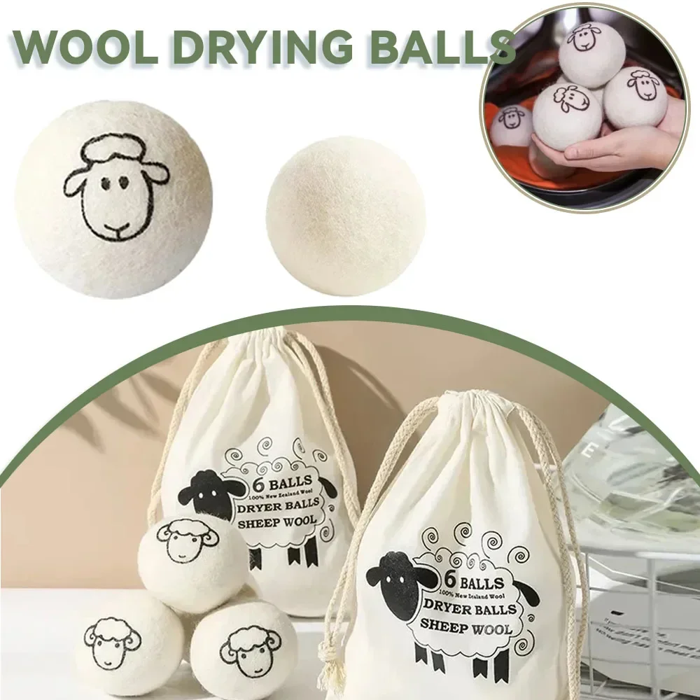 Wool Drying Balls Reusable Softener Clothing 5cm Drying Kit Balls Practical Household Washing Wool laundry ball