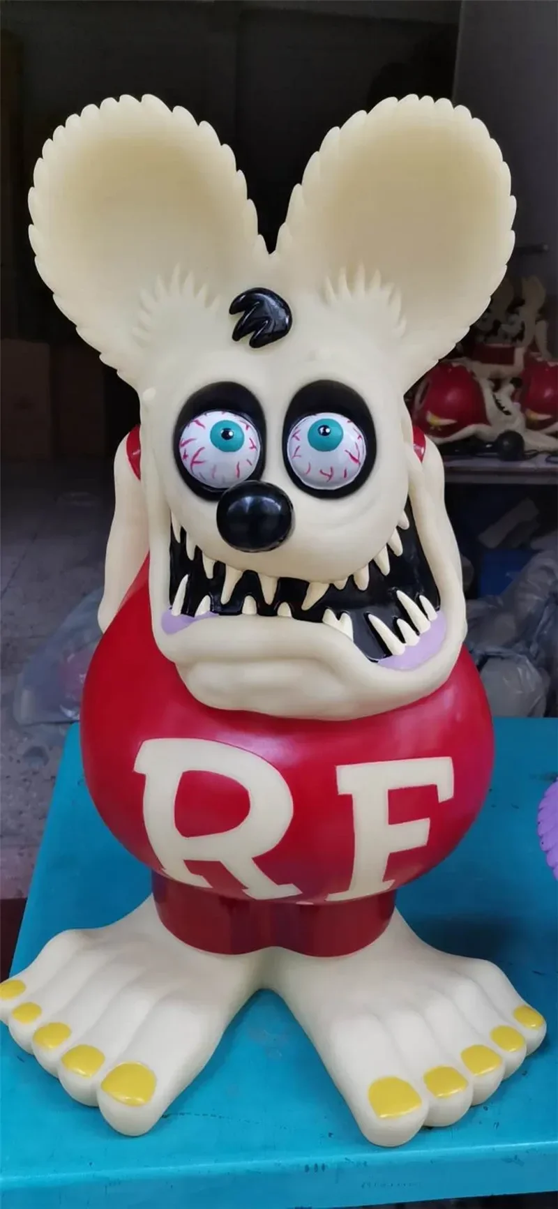 RF ラットフィンク size 60cm 60cm Rat Fink Legendary Figures Model Piggy Bank Money Box