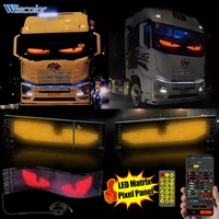 Truck Eye Led Display Car Sign Animation Led Matrix Panel Bluetooth App Control Programmable Flexible Screen Led Car Light 1