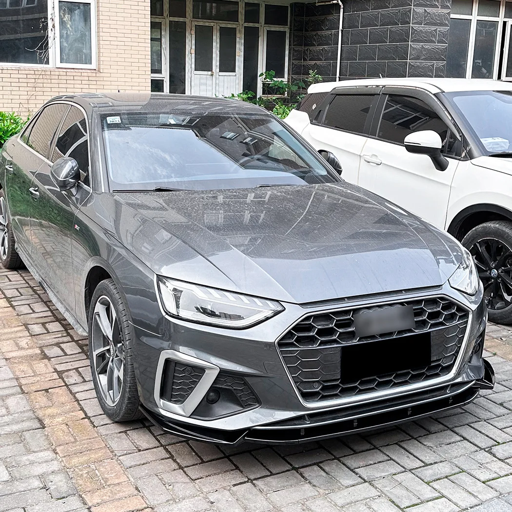 Spoiler Anteriore Per Audi RS4 Avant B9 2017-2022 - Splitter In PP, Design Sportivo, Protezione Paraurti