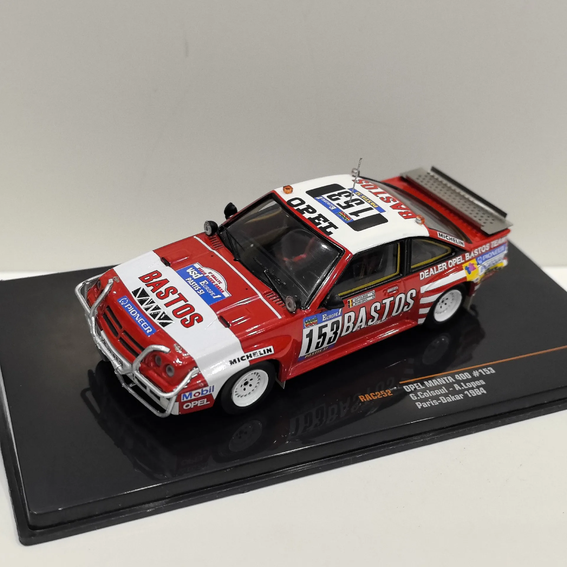 IXO 1/43 BASTOS OPEL MANTA 400 #153 PARIS-DAKAR RALLY 1984