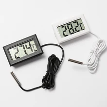 Mini digital lcd interno conveniente sensor de temperatura medidor de umidade term么metro higr么metro calibre