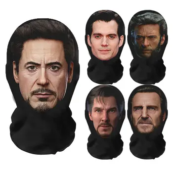 Masques en maille élastique Tony Stlavabo, motif imprimé en 3D, cosplay, super héros, masque complet, accessoires de fête, cagoule, couvre-chef 1