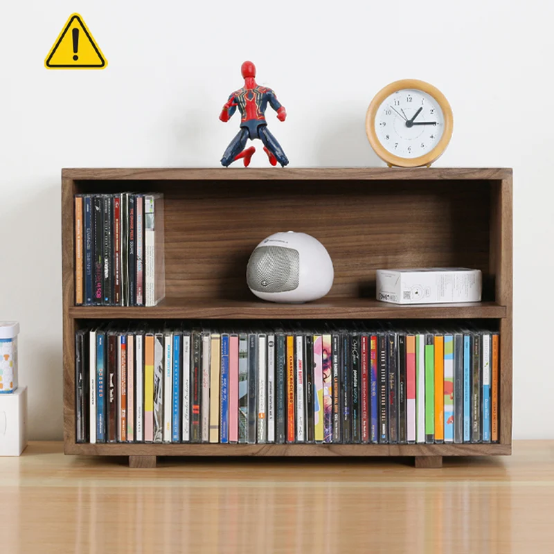 Capacity Cd Organizer Rack Display Disc Storage Radio Portable Shelf Tray Holder Large CD Rack Music Estante Retro Furnitures