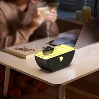 300ml Ship Shaped Cool Mist Humidifier with LED Light Fragrance Oil Diffuser Low Noise Aromatherapy Diffuser for Yoga Meditation 1