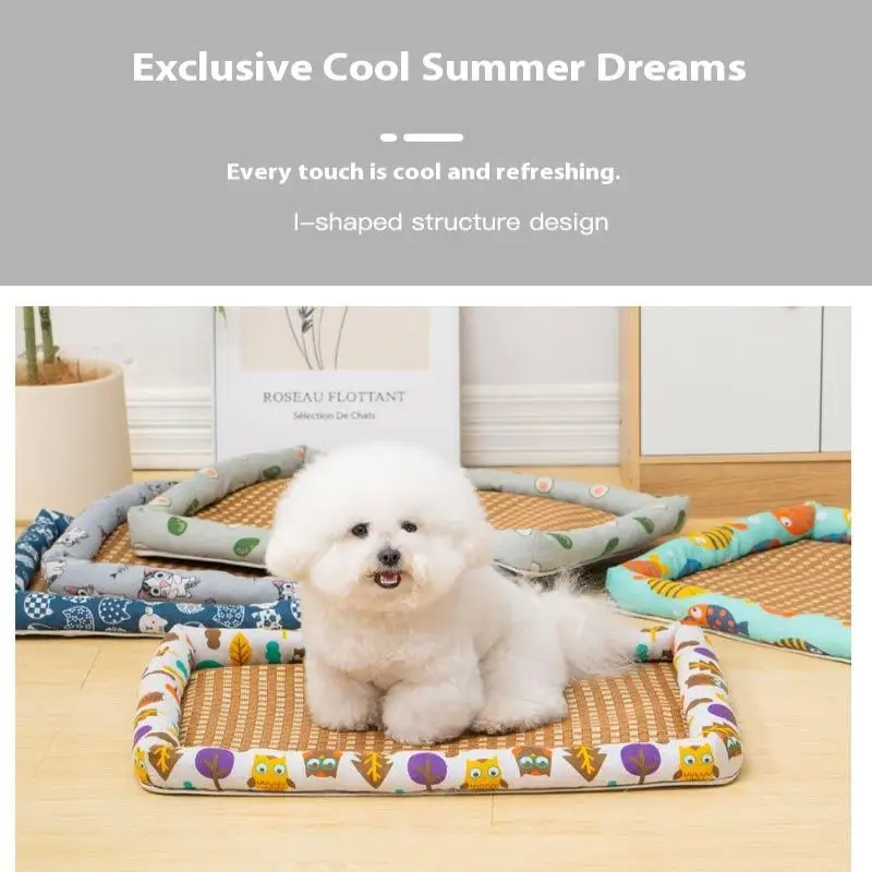 Cool Summer Pet Mat For Dogs And Cats Waterproof Cooling Bed_voghion.com