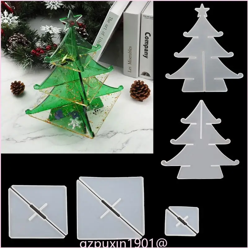 57qa 3-tierer Weihnachtsbaumkuchen-Ständer Formschale Form – Detail 9