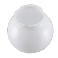 Twist Lock Neck  White Acrylic Shade Replacement Lamp Post Globe Cover for Outdoor Front Porch Light Landscape Light PMMA Shade 1