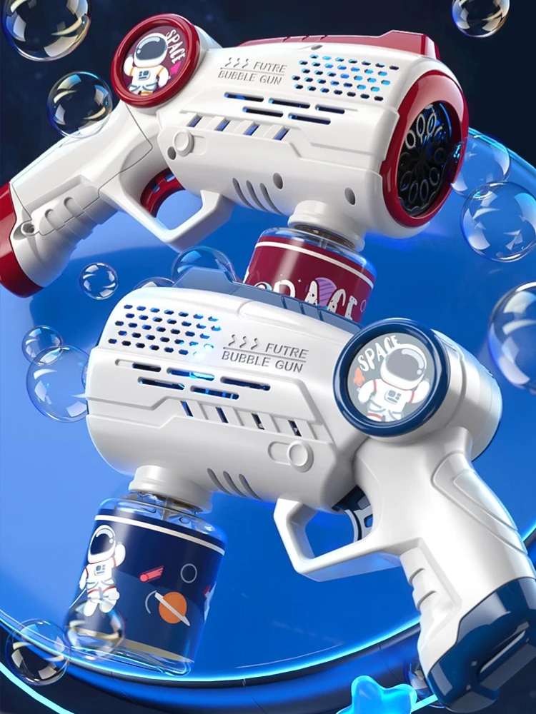 Space Astronaut Bubble Gun With Lights Automatic Soap Water Bubble Machine  Bubbles Maker Blower Outdoor Bubbles Toys for Kids - AliExpress