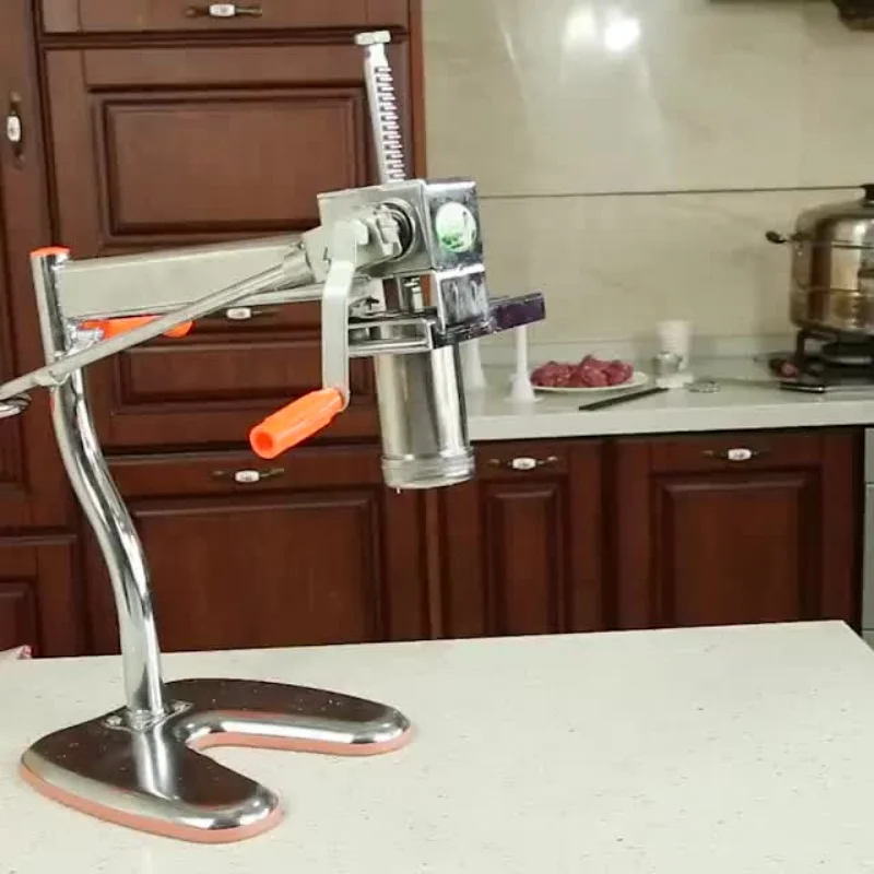 Hele Noodle Machine Stainless Steel Manual Noodle Machine Hand Press Can Make 7 Types of Noodles