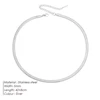 EManco unisexe serpent chaîne collier couleur argent tour de cou en acier inoxydable à chevrons chaîne collier pour femmes bijoux en gros