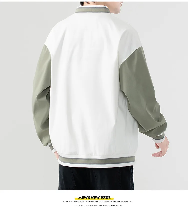 Jacket coat new baseball uniform loose embroidered autumn and winter coat baseball jacket men clothing