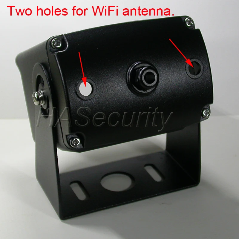 security surveillance camera metal housing, can install 2x WiFi antenna.