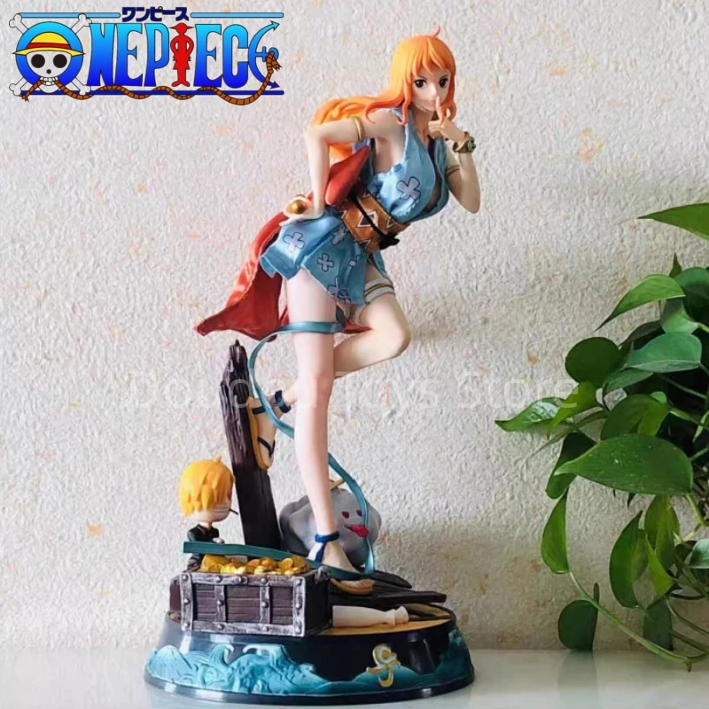 

43cm One Piece Anime Figure Wano Nami Gk Undressable Kimono Pvc Action Figurine Statue Model Doll Collection Decoration Toy Gift