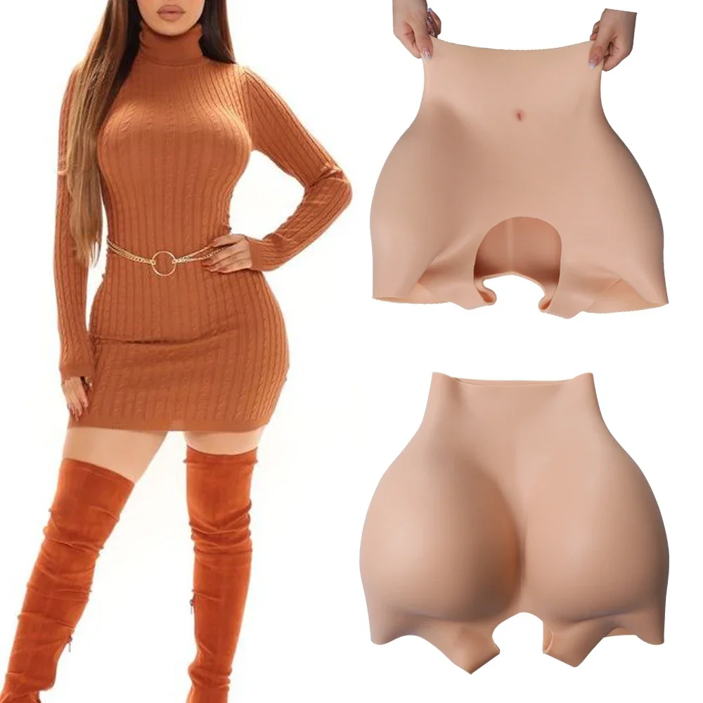 

Silicone Pants 3cm Hips Padded and 2cm Butt Enhancing Tummy Control Shapewear Fake Buttocks For African Women