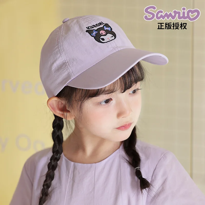 

Детская бейсбольная кепка Sanrio, Hello Kitty, Кепка с козырьком в стиле аниме Kuromi Cinnamoroll, мультяшная милая мягкая удобная солнцезащитная Кепка, подарок кавайной девушки