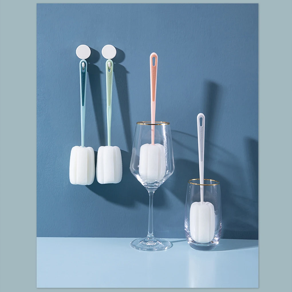 

Sponge Baby Bottle Brush Cup Long Handle Cleaning Mug Brushes Dirt Tools