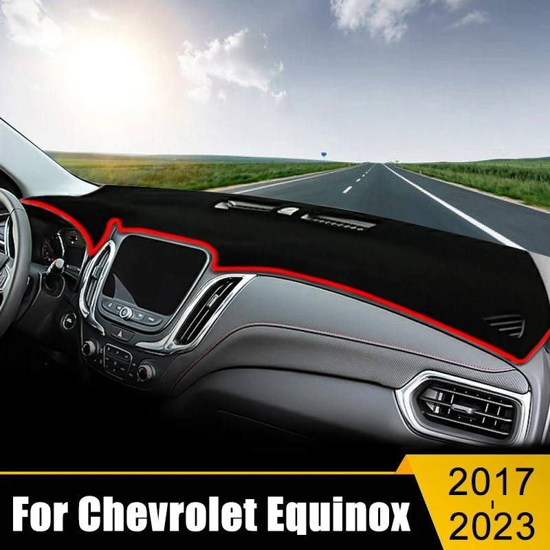 

Car Dashboard Cover Avoid Light Sun Shade Anti-UV Carpet Non-Slip Mat For Chevrolet Equinox 2017 2018 2019 2020 2021 2022 2023